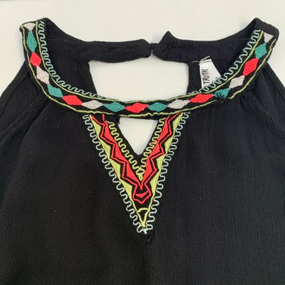 Life and Truth Womens Size Large Black Halter Shirt Sleeveless